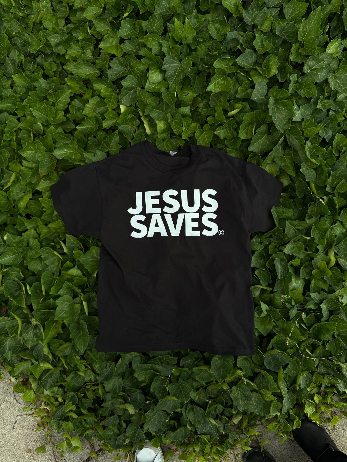 Jesus Saves Black T-Shirt