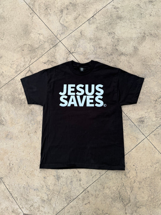 Jesus Saves Black T-Shirt